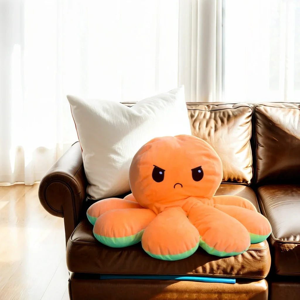 Big Reversible Octopus Plush Toy - Shri Toys