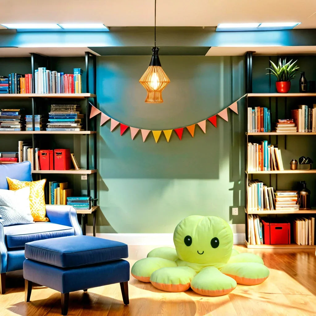 Big Reversible Octopus Plush Toy - Shri Toys