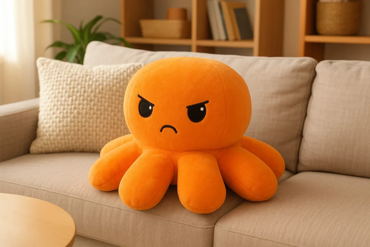 Big Reversible Octopus Plush Toy